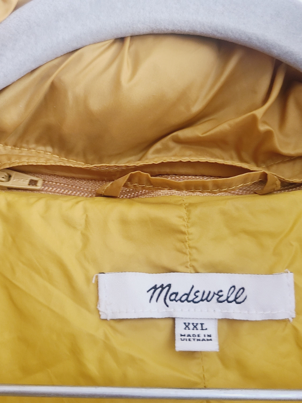 Madewell Mustard Yellow Puffer Jacket - Lightweight Warmth - Picture 7 of 10
